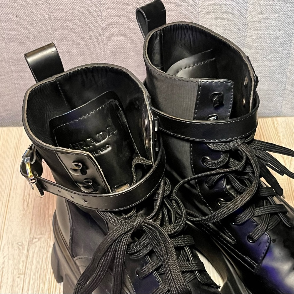 Chunky Black Combat Boots - Picture 7 of 7